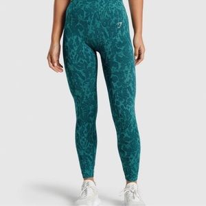 Gymshark Adapt Animal Seamless Leggings - Butterfly |color Teal size XXL